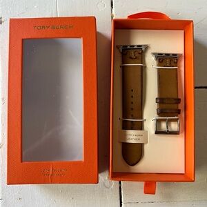 Tory Burch Tan Leather Watch Strap